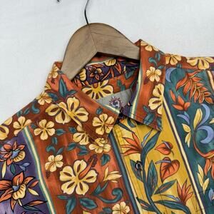 Vintage Territory Ahead Shirt Men's Large Floral Hawaiian Colorful Vibrant 90s